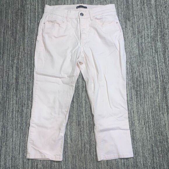 Lee Women's Size 10 Medium Pedal‎ Pink Easy Fit Cropped Jeans Pants - Picture 1 of 9